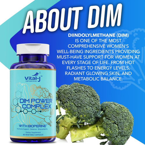 Dim Power Complex 300mg - Suplemento Dim De Equilíbrio Hormo - Imagem 3