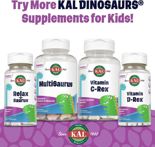 Kal Multisaurus Kids Multivitaminas Mastigáveis, 11 Vitamina - Imagem 6