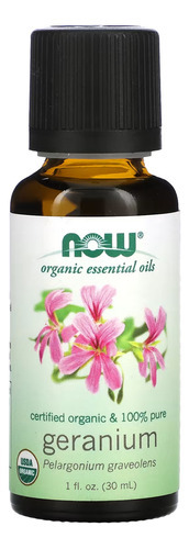 Óleo De Gerânio Now Foods Orgânico 30ml Puro Importado