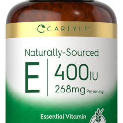 Suplemento Carlyle Vitamin E 400 Ui De Cápsulas Gelatinosas