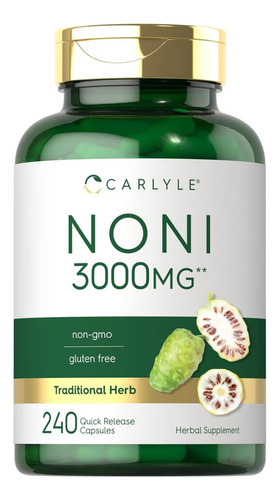 Cápsulas De Frutas Carlyle Noni 3000mg | Contagem 240 | Não