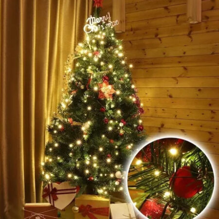 Yiyi Decoração De Árvore De Natal Com Luzes De Corda De 2023 - Imagem 7