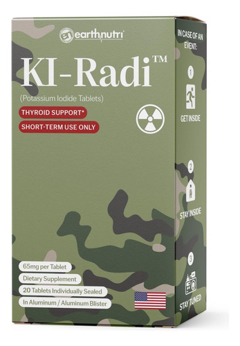 Earthnutri Ki-radi Comprimidos De Iodeto De Potássio 65 Mg