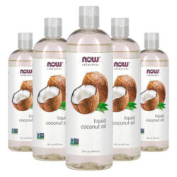 Óleo De Coco Líquido Now Foods Coconut 473ml Importado 5un