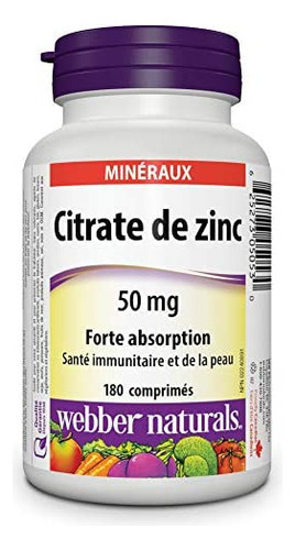 Naturals Citrato De Zinco 50 Mg, 180 Comprimidos - Imagem 2