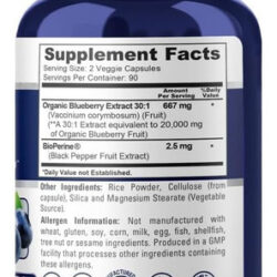 Nusapure Blueberry Concentrate 20.000mg - 180 Cápsulas De Pó
