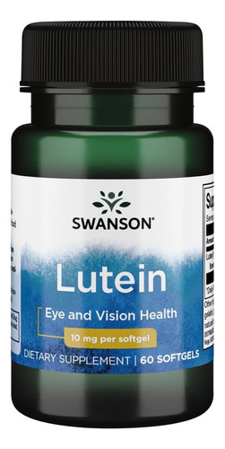 Swanson Lutein 10 Miligrams 60 Sgels