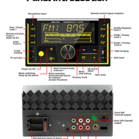 Som Automotivo Auto Rádio Usb Bluetooth Sd Card Dsp - Imagem 8