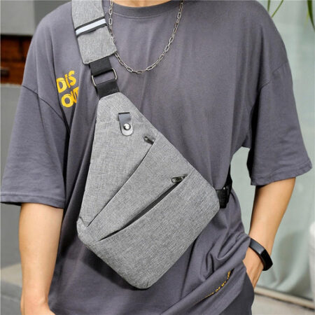 Pacote Esportivo Sling Casual Bag Chest Caminhada Travel Sli - Imagem 13