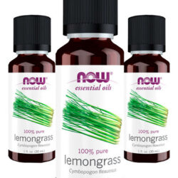 Óleo De Capim Limão 30ml Now Foods Lemongrass Oil Puro 3un