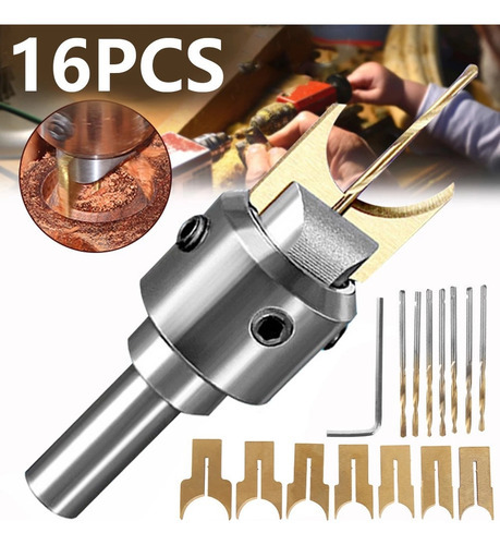 Cortador De Broca Para Carpintaria Com Contas Manuais, 16p - Imagem 2