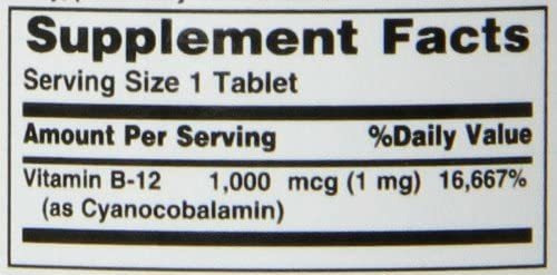 Vitamina B-12, Marca Nature S Bounty, 1000 Mcg, 100 Comprimi - Imagem 7