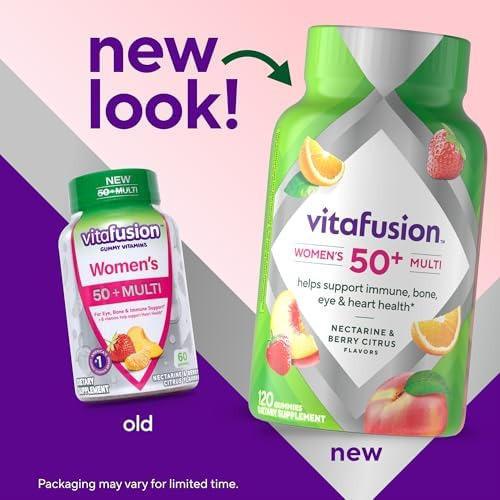 Vitafusion Womens 50+ Multivitamínico Diário, Vitaminas De G - Imagem 2