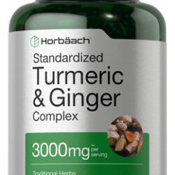 Suplemento Horbaach De Cúrcuma E Gengibre 3000 Mg 60 Cápsula
