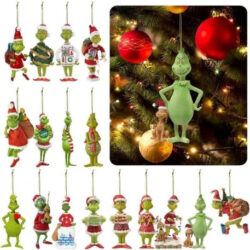 18 Peças De Decoração Suspensa Para Árvore De Natal/grinch