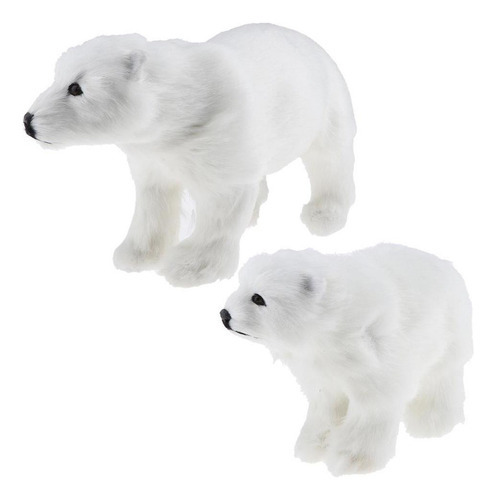 I Taxidermia De Urso Polar 31x18cm - Imagem 8