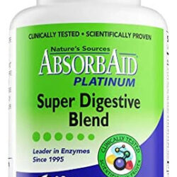 Absorbaid Platinum Enzyme Support 60 Vcaps, 12 Enzimas Mais