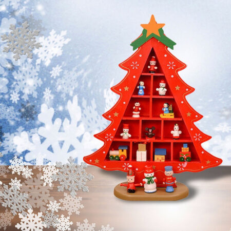 Decoração De Mesa De Madeira Árvore De Natal Div Ornamentos2 - Imagem 9