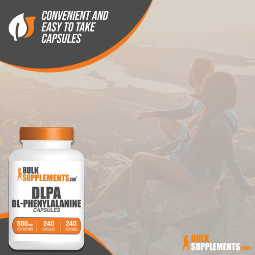 Suplemento Bulksupplements.com Dl-fenilalanina 500 Mg 240 Ca - Imagem 6