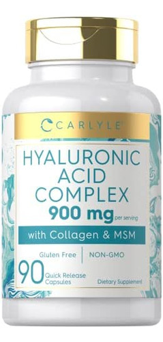 Colágeno Carlyle Com Ácido Hialurônico 900mg | 90 Cápsulas