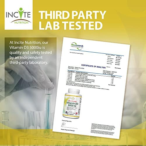 Incite Nutrition Vitamina D 5000 Iu - 400 Microcomprimidos P - Imagem 3