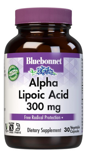 Bluebonnet Nutrition Ácido Alfa Lipoico 300 Mg