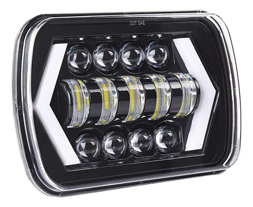 Farol Led 5x7 Troller Rf Wrangler Gmc 3500 Drl