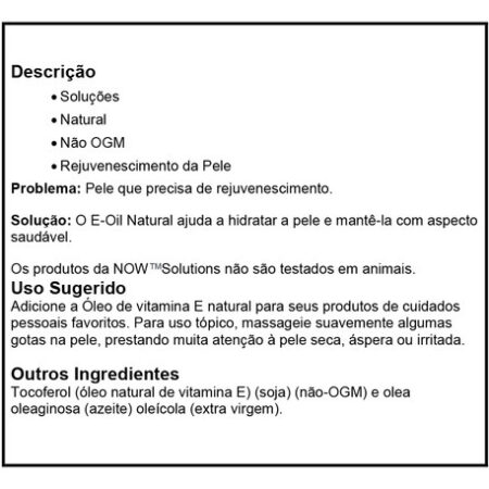 Óleo De Vitamina E Now Foods 2300iu 30ml Importado 3un - Imagem 5