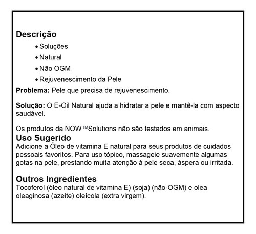 Óleo De Vitamina E Now Foods 2300iu 30ml Importado 3un - Imagem 5
