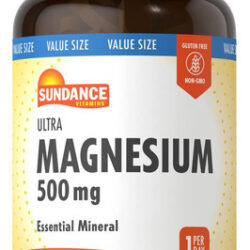 Óxido De Magnésio Sundance 500mg | 200 Cápsulas | Suplemento