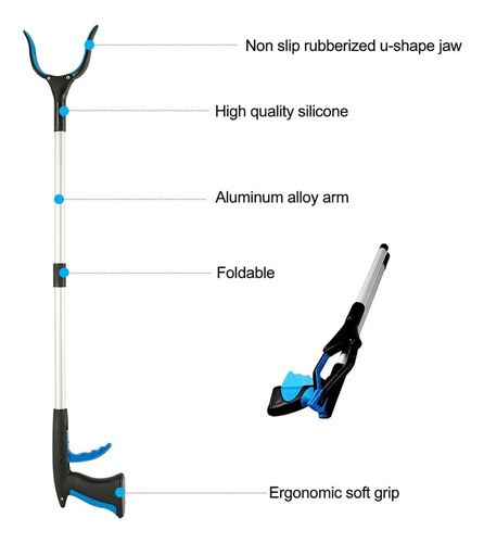Novo Braço Extensor Mão Garra Saco De Lixo Garden House - Imagem 7