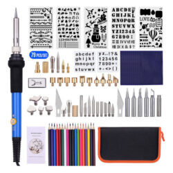J 79pcs Kit De Ferramentas De Queima De Madeira