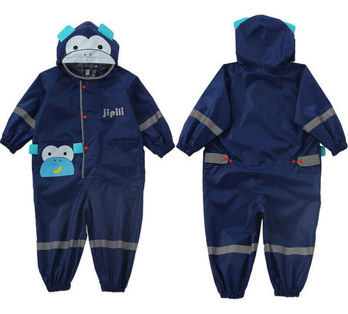 Capa De Chuva Infantil Capa Impermeável Poncho Fato De Chuva - Imagem 39
