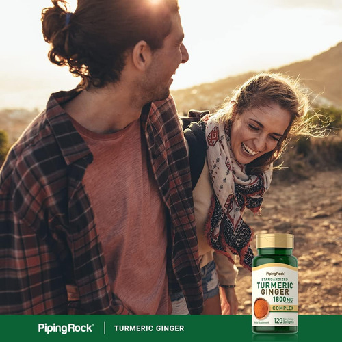 Suplemento De Cúrcuma E Gengibre 1800mg | 120 Cápsulas Gelat - Imagem 6