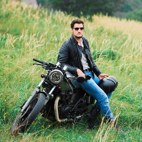 Farois De Led 7 Pol. Anjo Olho Troller Willys Harley - Imagem 5