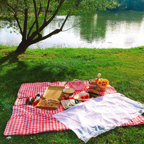 Cesta De Piquenique De Vime Estilo Country Com Tampa - Imagem 4