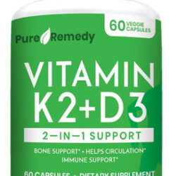 Suplemento De Vitamina K2 D3 De Remédio Puro Com Cálcio E Bi