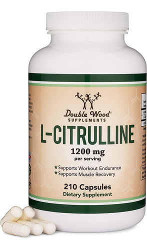 L Citrulina Cápsulas 1.200 Mg Por Porção, 210 Contagens (l-