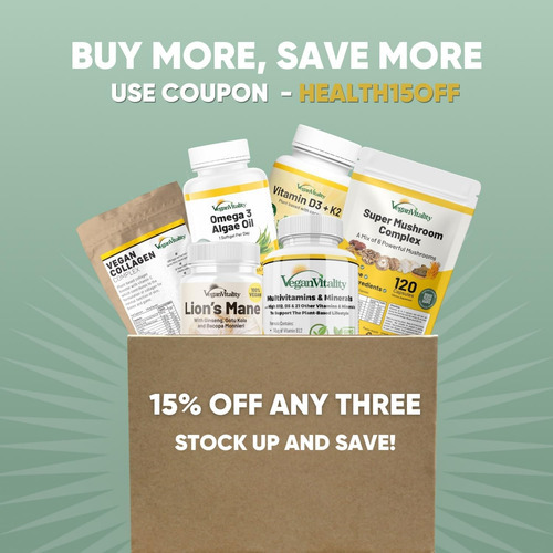 Suplemento Vegan Vitality Vegan Omega 3 - 60 Géis Macios De - Imagem 6