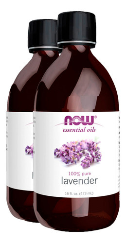 Óleo De Lavanda Now Foods Lavender 473ml Puro Importado 2un