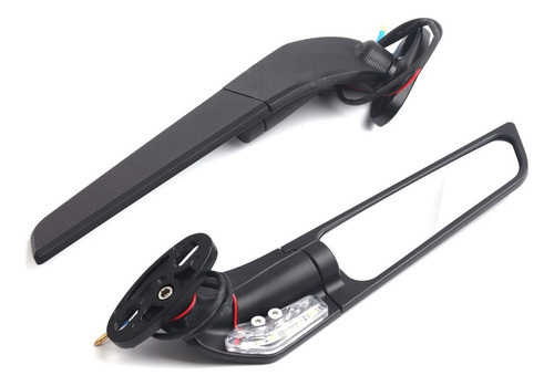 Retrovisor Esportivo Asa Corta Vento Stealth Aerodinamico - Imagem 5