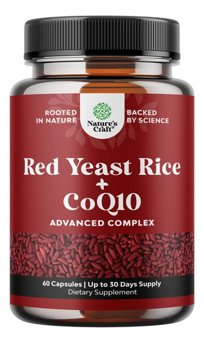 Arroz De Levedura Vermelha Com Suplemento Coq10 - Arroz De L
