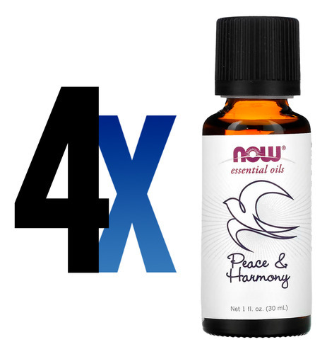 Mistura De Óleos Paz E Harmonia Now Foods 30ml Importado 4un - Imagem 2