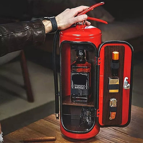 Extintor De Incêndio Bar Novelty Wine Storage Box Fire Extin - Imagem 4