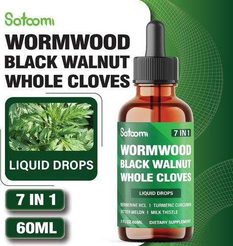 7in1 Wormwood Liquid Cai Com Nogueira Preta, Cravo Inteiro, - Imagem 5