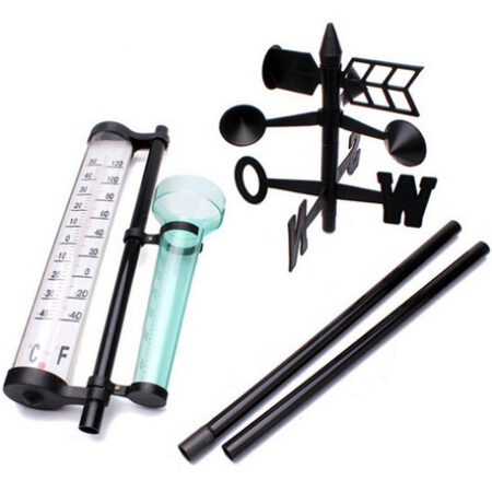 Instrumentos Meteorológicos Termômetros De Medidor De Chuva - Imagem 8