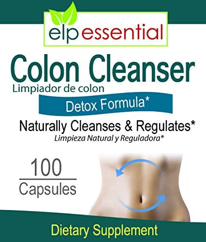 Elp Essential Colon Cleanser Detox Fórmula 100 Cápsulas Limp - Imagem 2