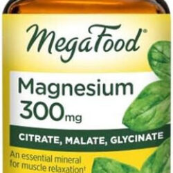 Megafood Magnésio 300 - Mistura Absorvível De Citrato, Mala