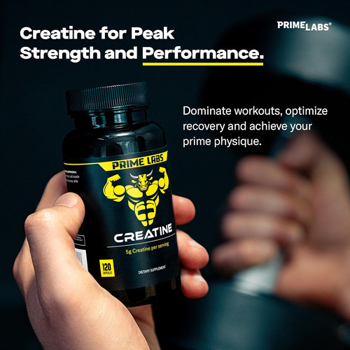 Cápsulas De Creatina Prime Labs - Pílulas De Monohidrato De - Imagem 2