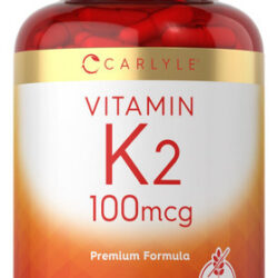 Suplemento Carlyle Vitamin K2 100mcg Mk-4 240 Cápsulas